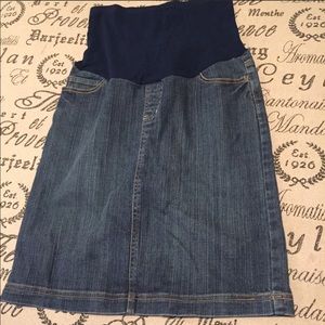 Motherhood Maternity Jean Skirt